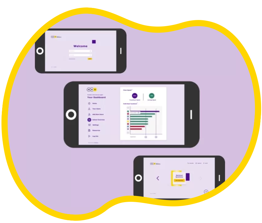 Photo showing the Winning With Numbers site on three devices.