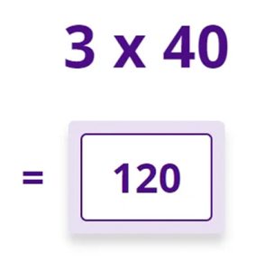How to Teach Tables 3 x 40 120